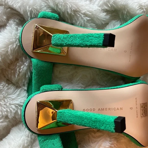 Good American Terry Slip on High Heels Sandals. New. Size 6 - Picture 9 of 16